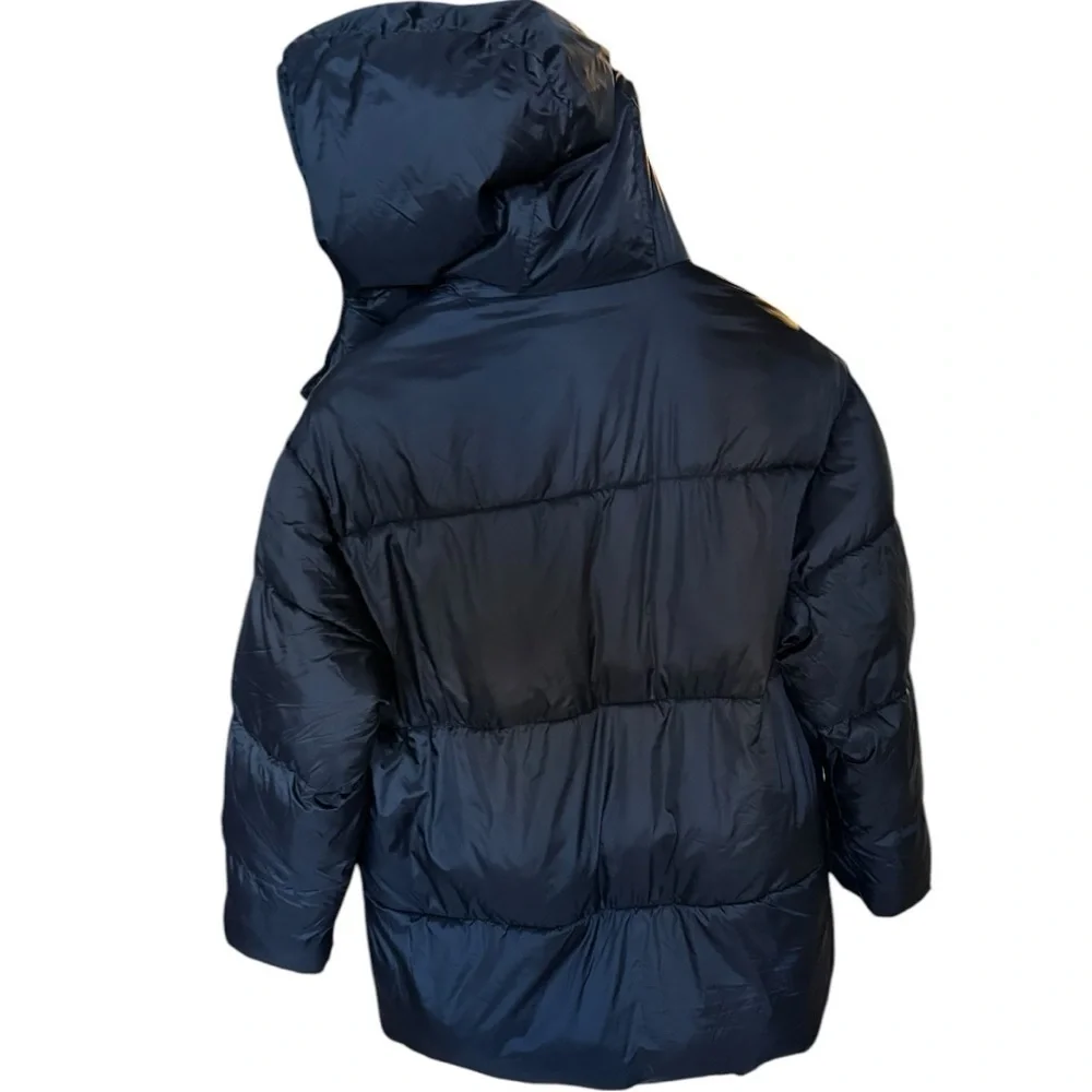 NEW With Tag Black Warm Puffer Jacket with Hood - Picture 8 of 17